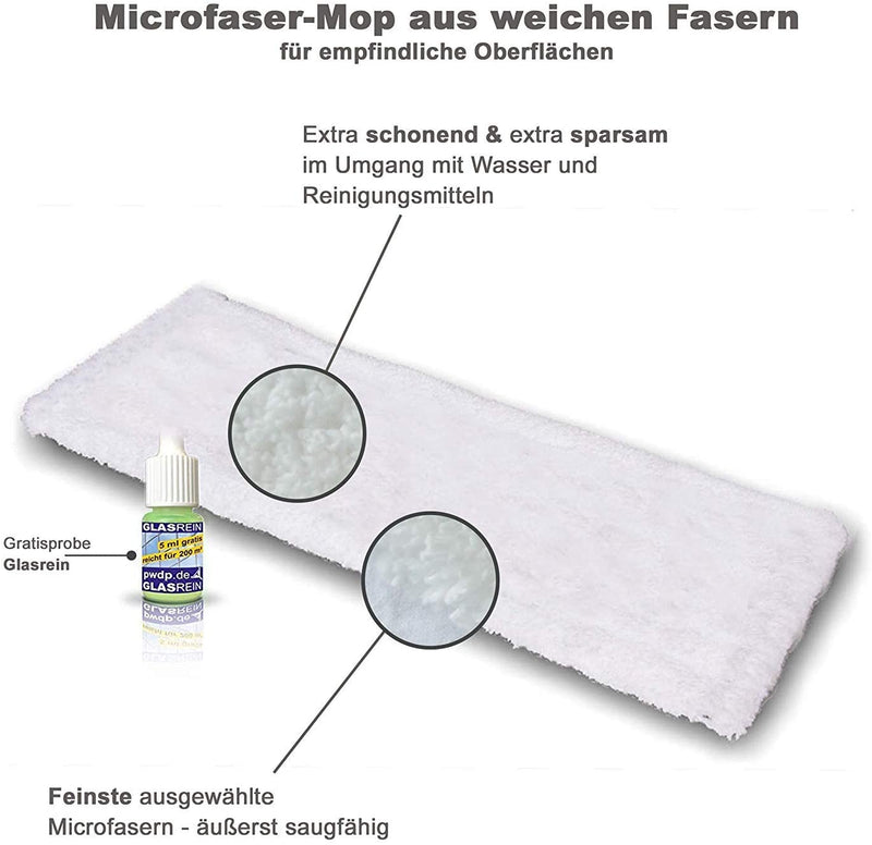 Profi Bodenwischer-Set Soft | Wischmop + Microfaserbezug