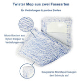 3er Set Profi-Wischmopps | Bodenwischer Dual, Soft & Twister