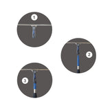 Kombi-Set Teleskopstange mit Fensterabzieher