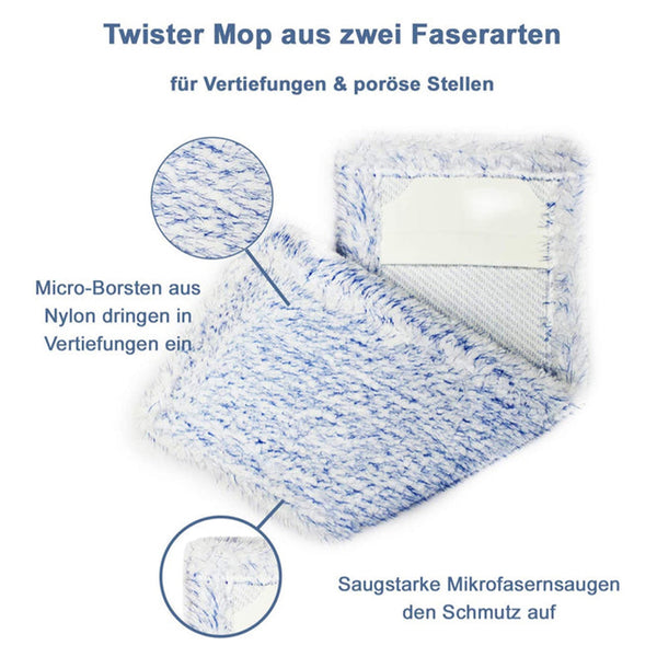 Profi-Wischmopp Twister | für stark strukturierte Untergründe