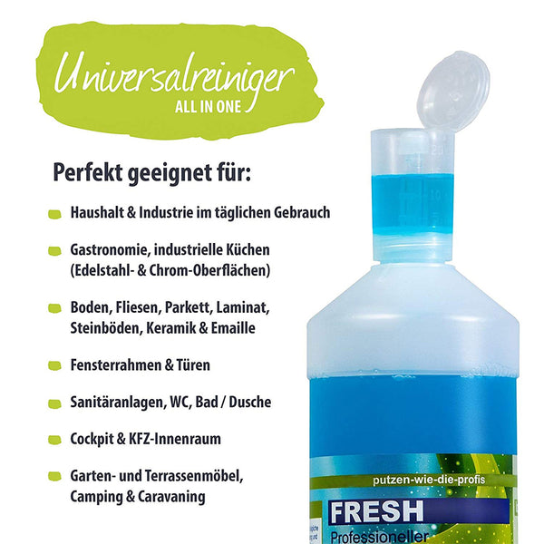 Fresh | Frischeduft Profi-Unterhaltsreiniger | 1000 ml | inkl. Dosieraufsatz
