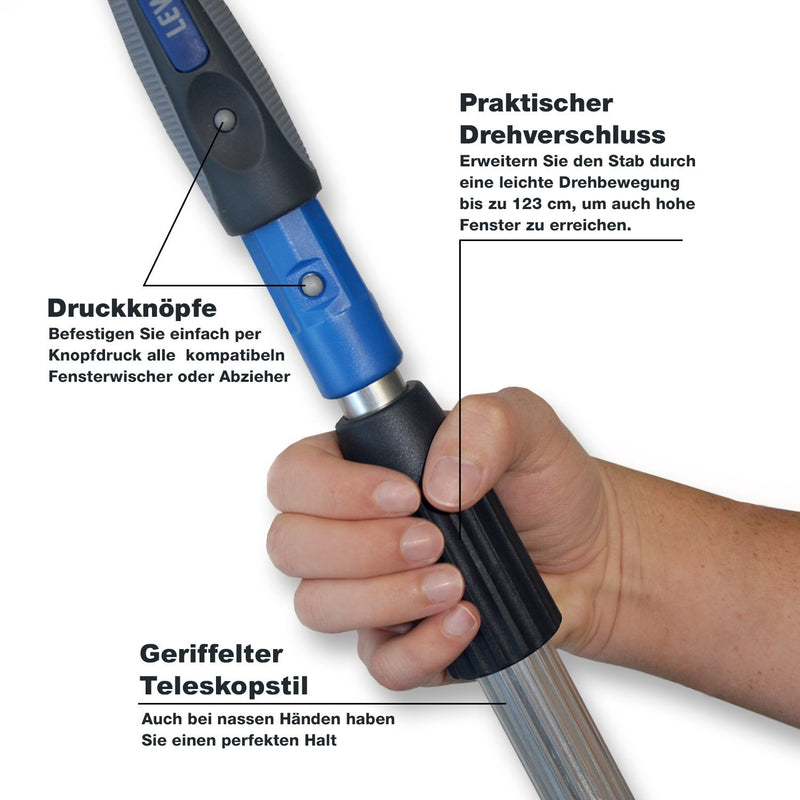 Profi-Set Telskopstange & Kombi-Fensterwischer