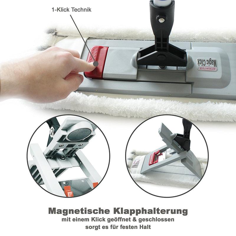 Profi Bodenwischer-Set Dual | Wischmop + Microfaserbezug